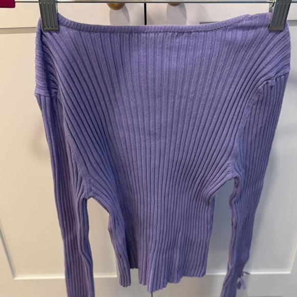 Kimchi Blue Lavender Knit Cardigan - Picture 6 of 6
